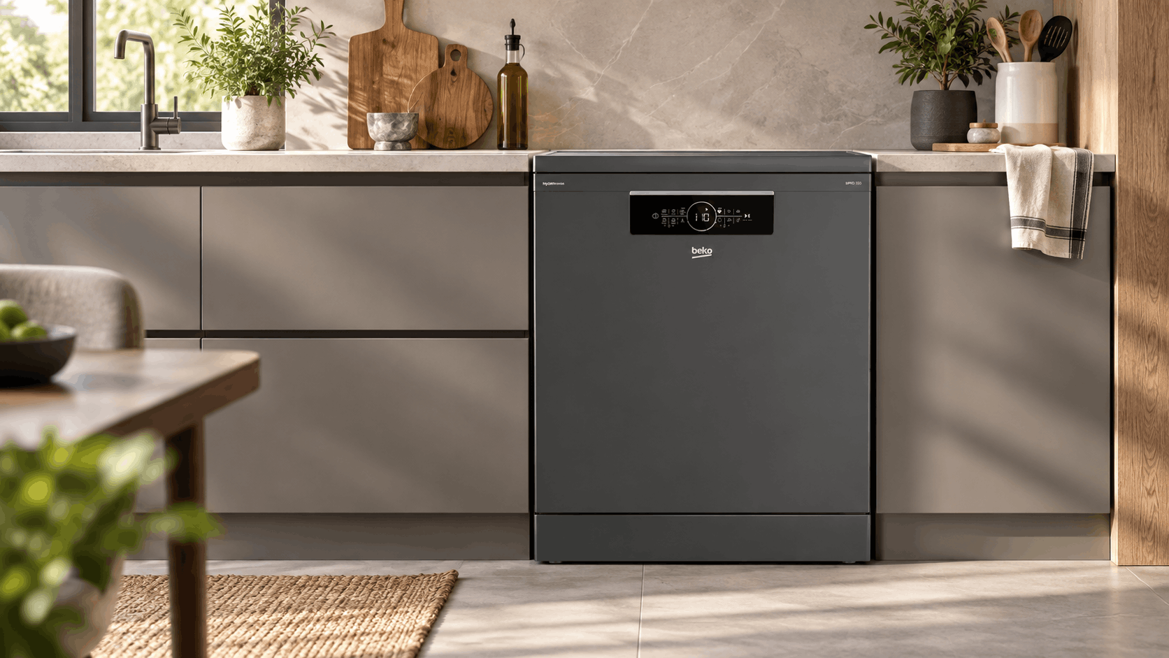 Lave Vaisselle BEKO 15 Couverts INVERTER Smart WIFI / BDFN36640GP / Grey